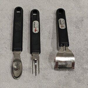 Damco Citrus Kitchen Gadget Zester, Peeler, Peel Twist Scoop, 6" - 7" Stainless